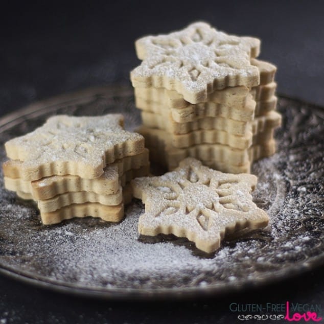 Gluten-Free Vegan Vanilla Cut-Out Cookies Refined Sugar-Free