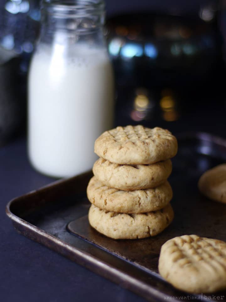 Vegan GlutenFree Peanut Butter Cookies (OilFree)
