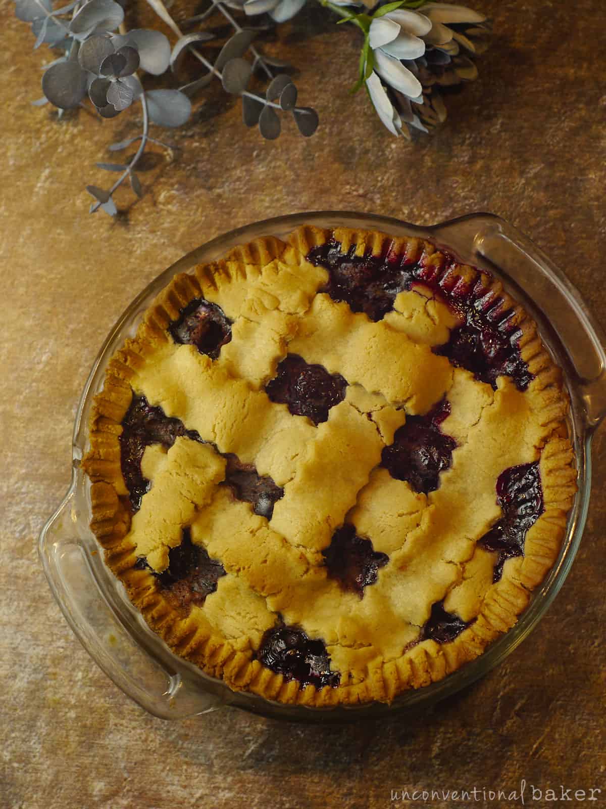 Blueberry Pie (Vegan, Gluten-Free Recipe)