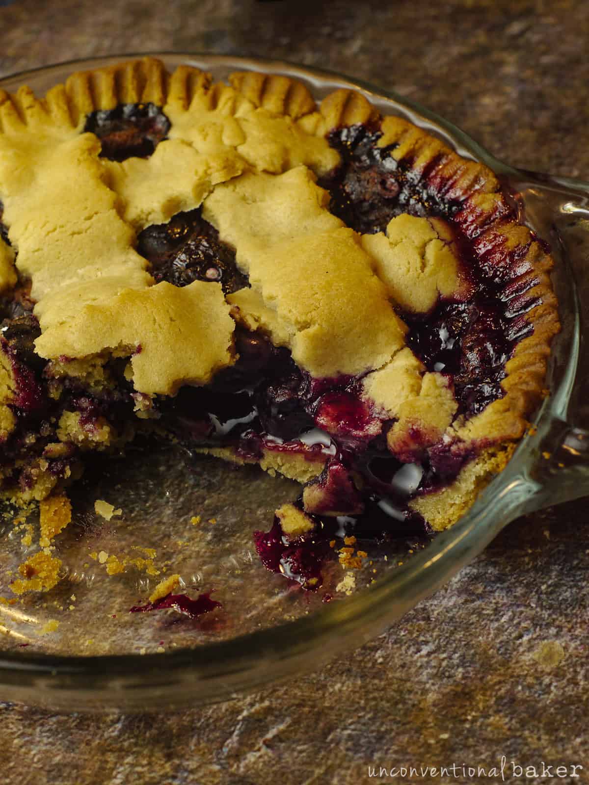 gluten-free vegan blueberry pie recipe