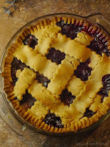 easy vegan blueberry pie