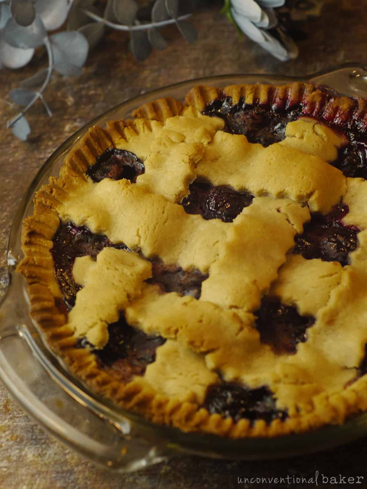 Mini Blueberry Pie (Vegan, Gluten-Free, Refined Sugar-Free)