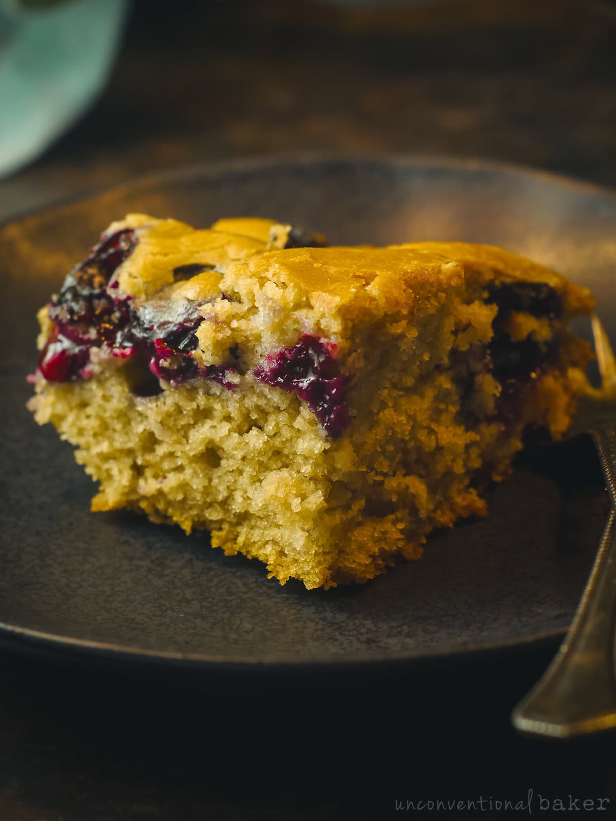 Gluten-Free Eggless Blueberry Cake