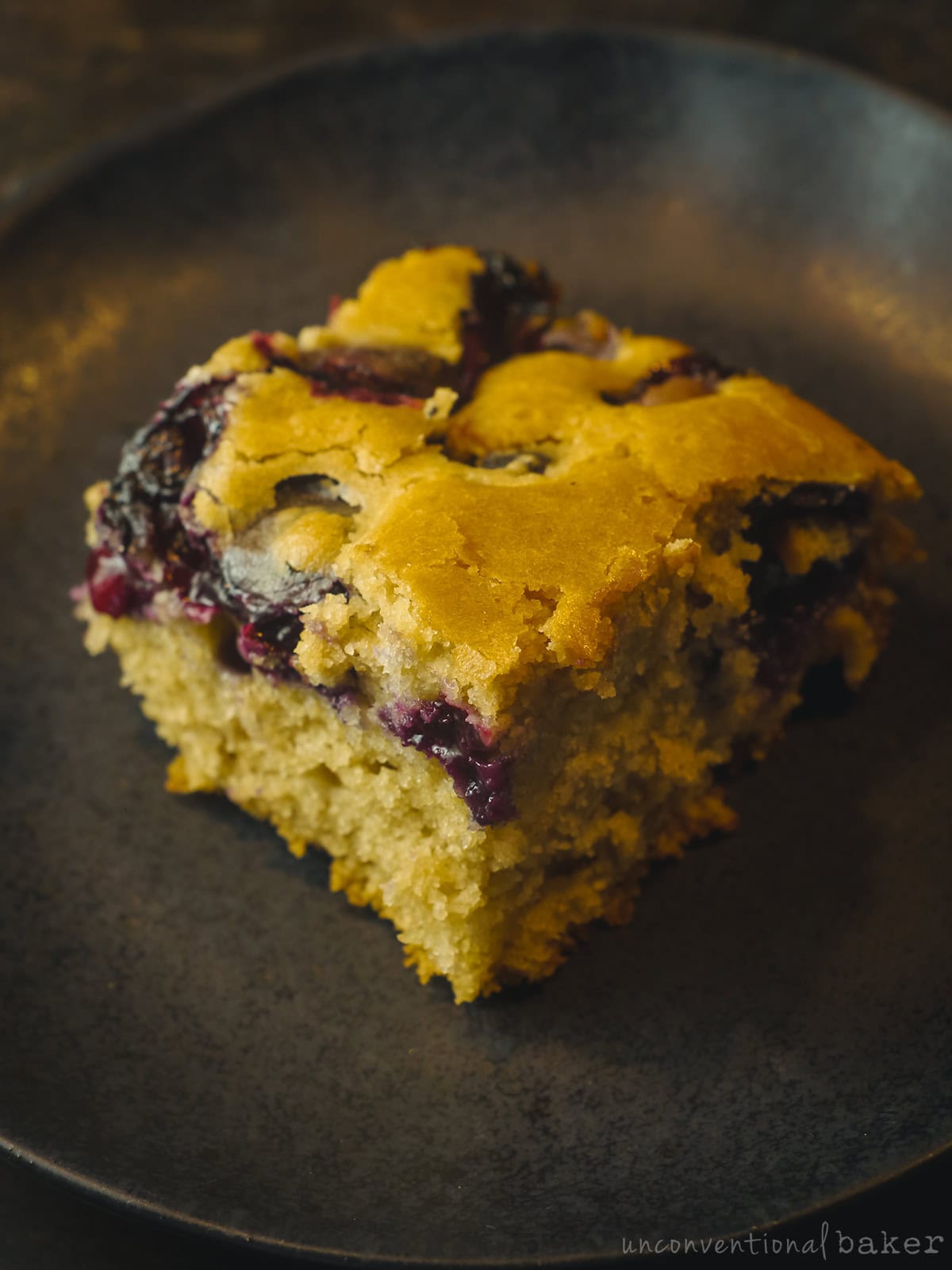 Eggless Dairy Free Blueberry Cake