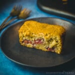 Tahini Raspberry Cake (Gluten-Free, Vegan)