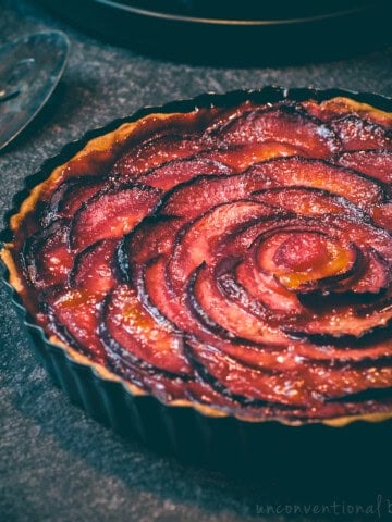 Plum Tart (Vegan, Gluten-Free, No Refined Sugar)