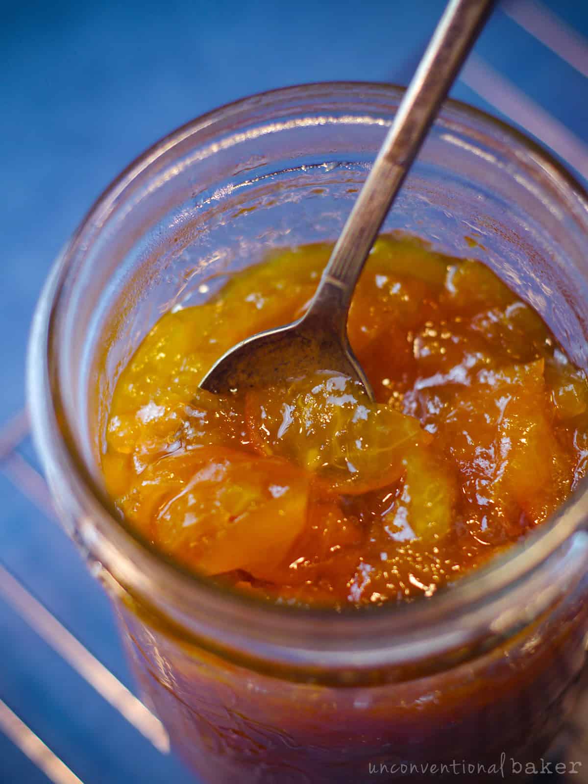 kumquat jam maple sweetened (no refined sugar)